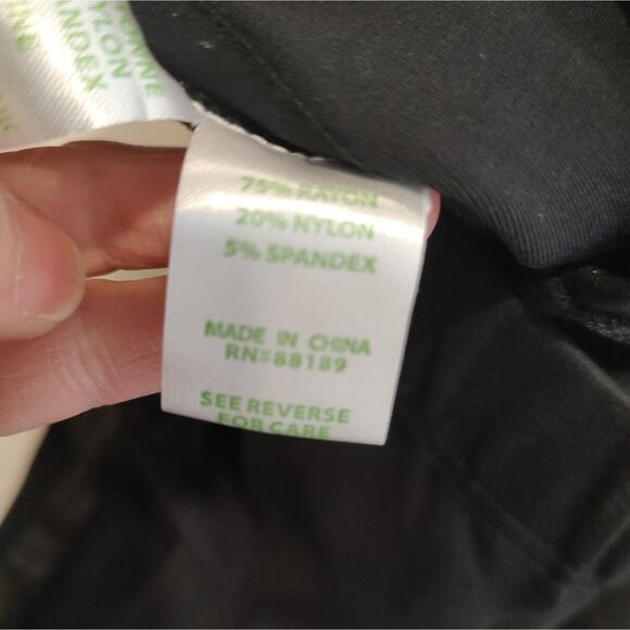 Lilly Pulitzer Cropped Ankle ‘Tuxedo Travel Pants’ in Black Size Small - Picture 8 of 11